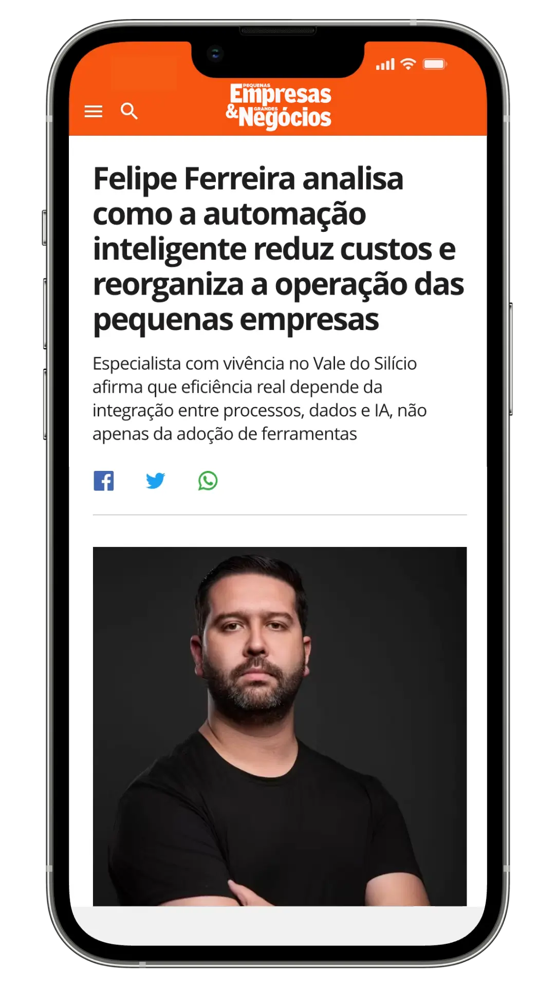 Growth Mind na Mídia - Pequenas Empresas & Grandes Negócios